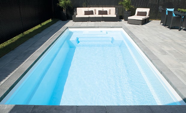 piscine creusée en fibre de verre fiberglass inground pool